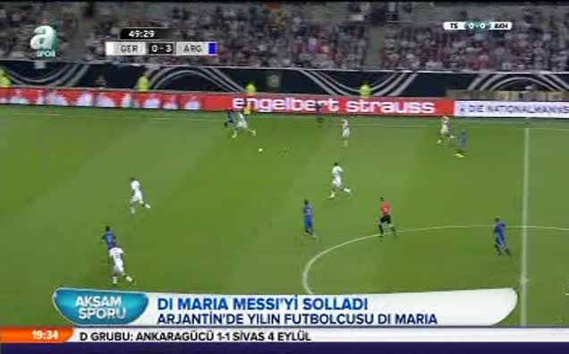 Di Maria, Messi'yi solladı!