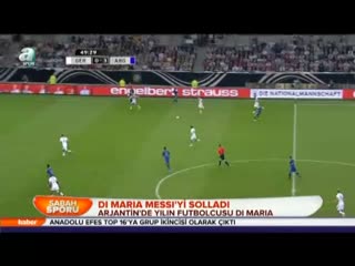 Di Marİa Messi'yi solladı