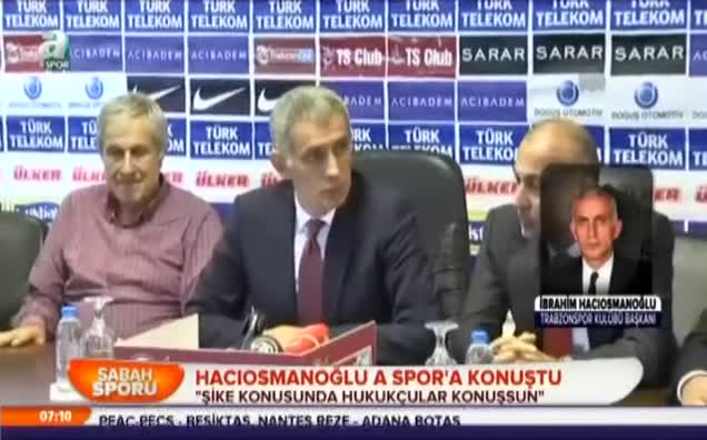 "Şike konusunda hukukçular konuşsun"