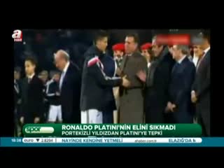 Ronaldo'dan Platini'ye şok hareket!