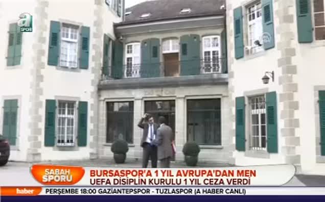 Bursaspor'a 1 yıl Avrupa'dan men