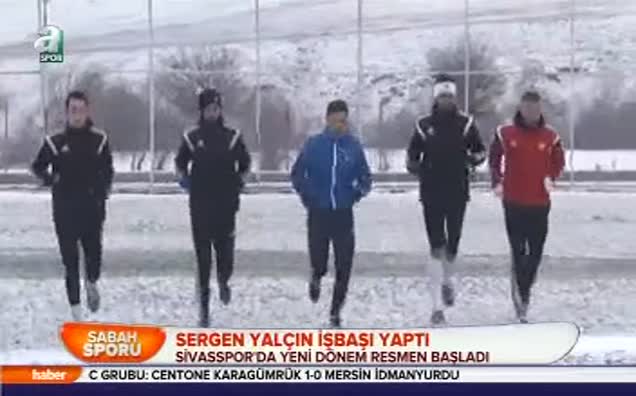 Sergen Yalçın işbaşı yaptı