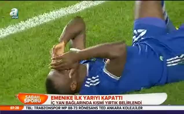 Emenike ilk yarıyı kapattı