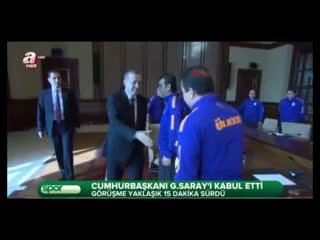 Cumhurbaşkanı Erdoğan G.Saray'ı kabul etti!