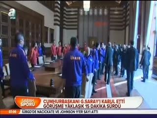 Cumhurbaşkanı G.Saray'ı kabul etti