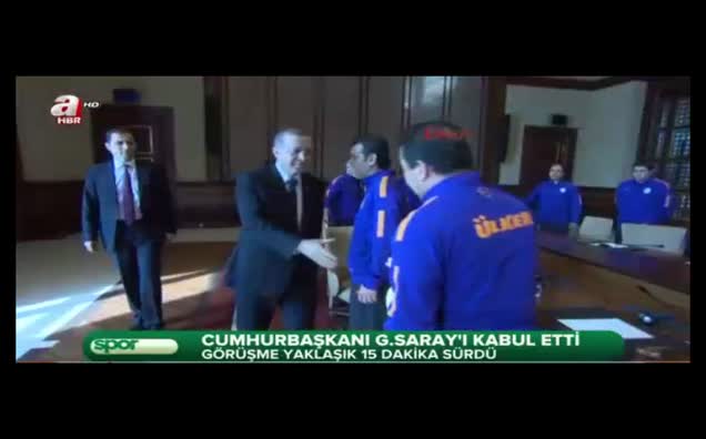 Cumhurbaşkanı Erdoğan G.Saray'ı kabul etti!