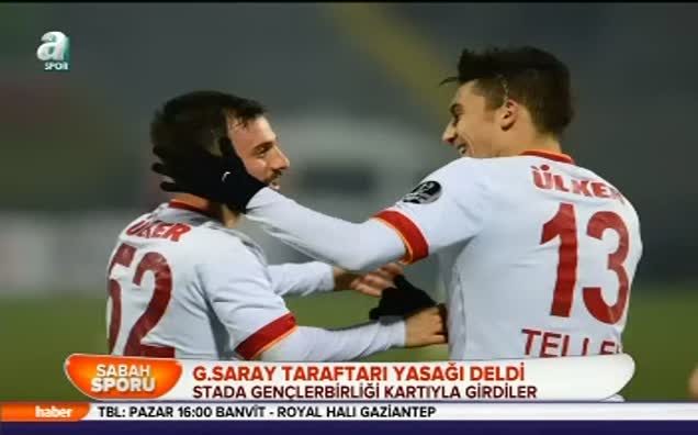 G.Saray taraftarı yasağı deldi