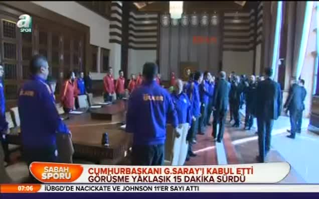 Cumhurbaşkanı G.Saray'ı kabul etti