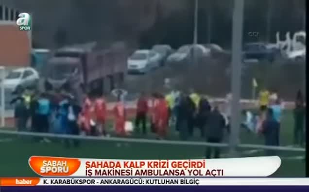 Ambulans stada giremedi