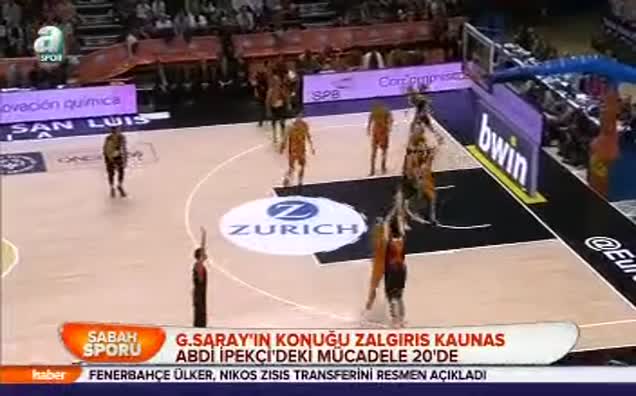 G.Saray'ın konuğu Zalgiris Kaunas