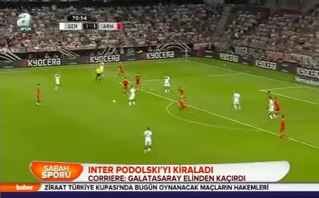 Inter Podolski'yı kiraladı