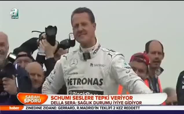 Schumi seslere tepki veriyor