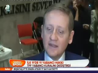 TFF yabancı kuralını değiştirdi