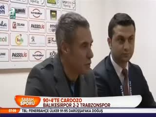 90+4'te Cardozo