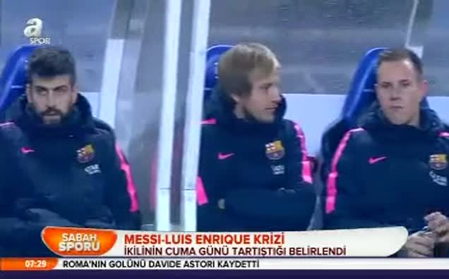 Messi-Luis Enrique krizi