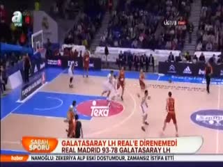 Galatasaray Real'e direnemedi