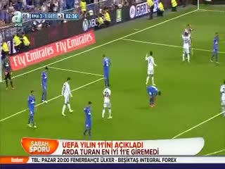 Arda Turan en iyi 11'e giremedi