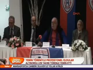 Yemin töreniyle profesyonel oldular