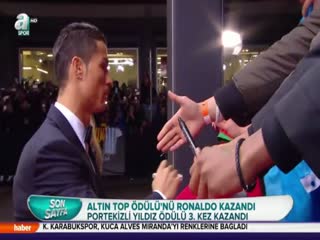 Altın Top ödülü Ronaldo'nun!