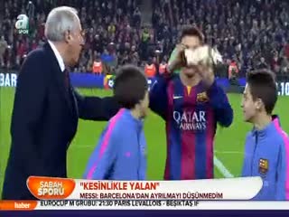 Messi: Barcelona'dan ayrılmayı düşünmedim