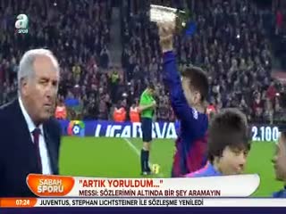 "Artık yoruldum..."