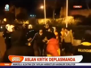 Aslan kritik deplasmanda