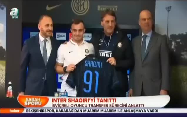 Inter Shaqiri'yi tanıttı