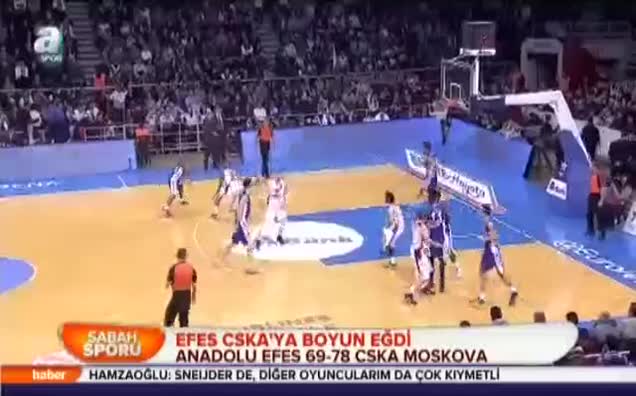 Efes CSKA'ya boyun eğdi