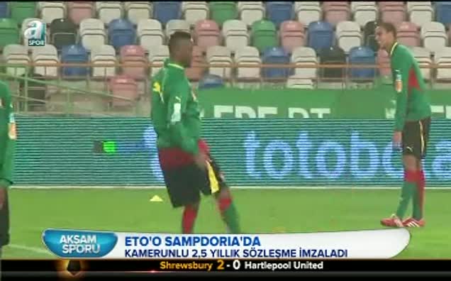 Eto'o Sampdoria'da!