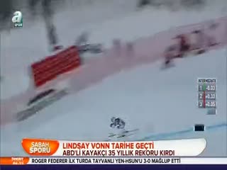 Lindsay Vonn tarihe geçti