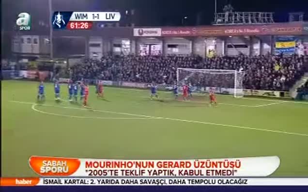 Mourinho'nun Gerrard üzüntüsü