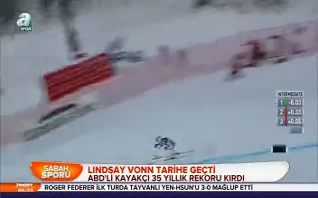 Lindsay Vonn tarihe geçti