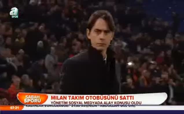 Milan takım otobüsünü sattı