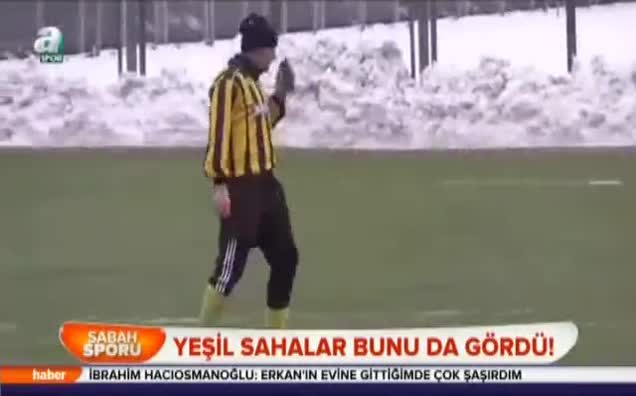 Yeşil sahalar bunu da gördü!
