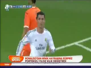 Ronaldo'dan minik hayranına sürpriz
