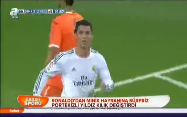 Ronaldo'dan minik hayranına sürpriz