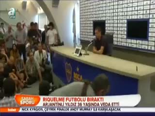 Riquelme futbolu bıraktı