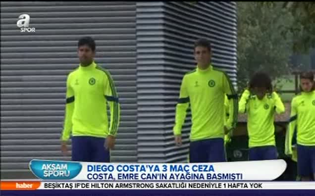 Diego Costa'ya 3 maç ceza!