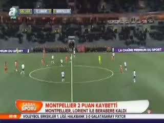 Montpellier 2 puan kaybetti