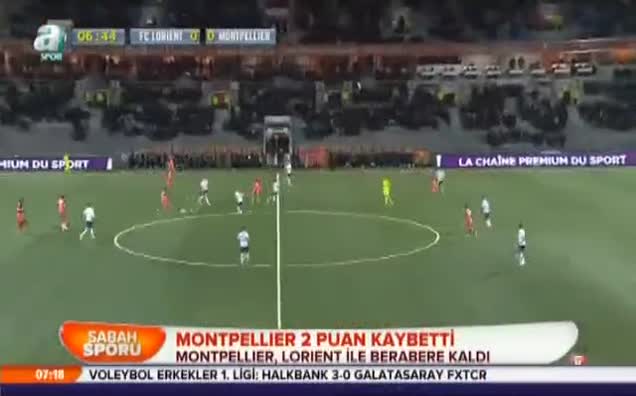 Montpellier 2 puan kaybetti