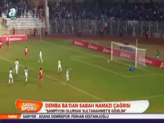 Demba Ba'dan sabah namazı çağrısı