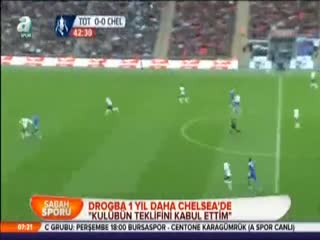 Drogba 1 yıl daha Chelsea'de