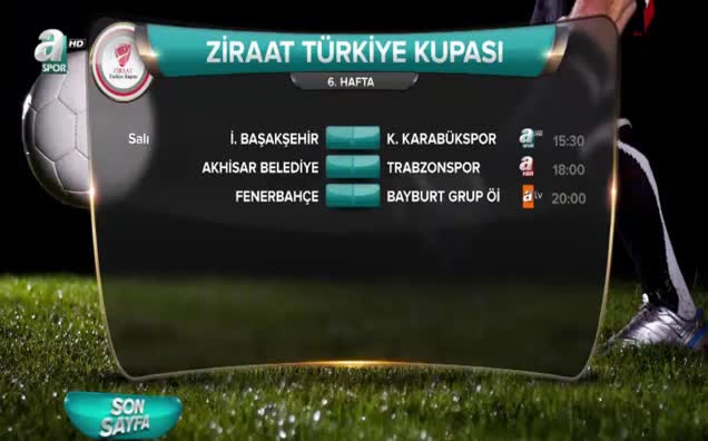 Ziraat Türkiye Kupası 6. hafta programı!