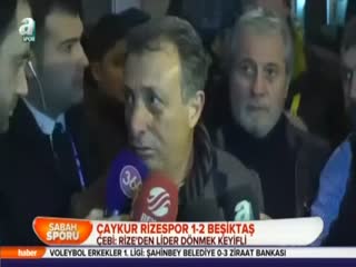 Çebi: Rize'den lider dönmek keyifli