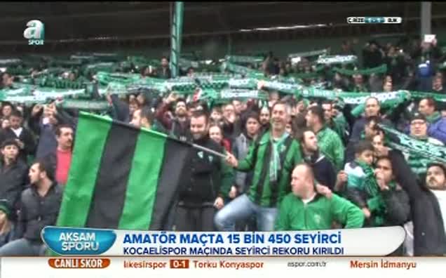Amatör maçta 15 bin seyirci!