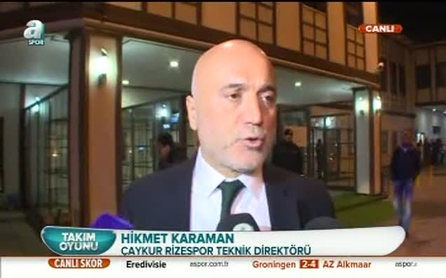 Karaman: "Hatalıyız olmaması lazım"