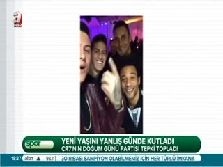 Ronaldo'ya doğum günü tepkisi!