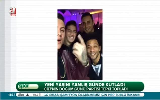 Ronaldo'ya doğum günü tepkisi!