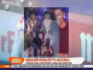 Menajeri Ronaldo'yu savundu