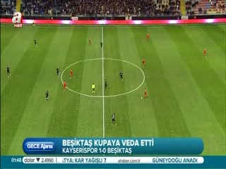 Beşiktaş kupaya veda etti!